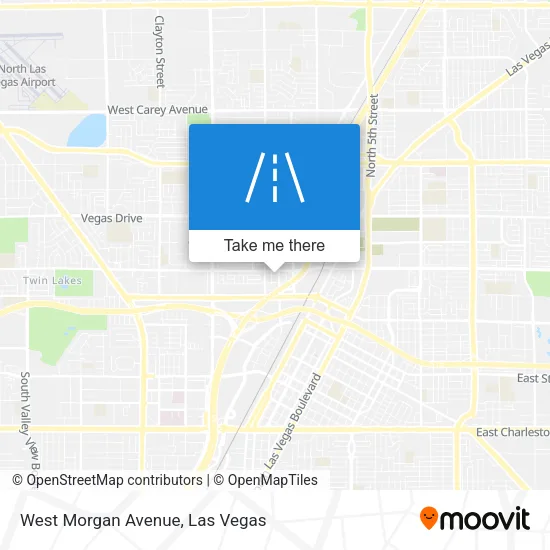 West Morgan Avenue map