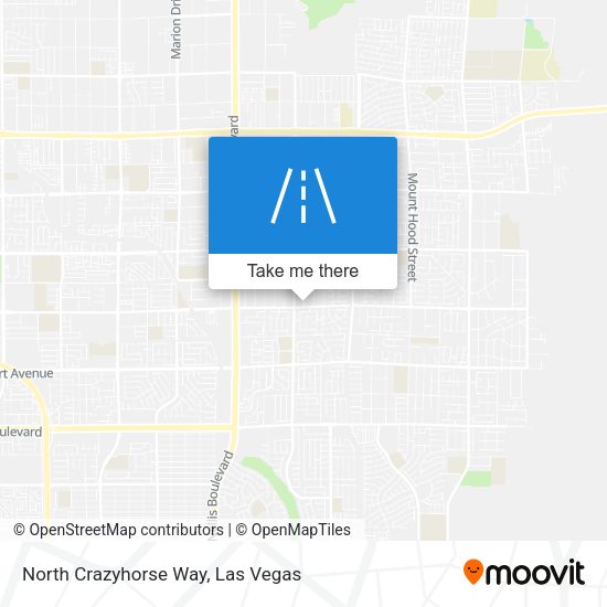 North Crazyhorse Way map