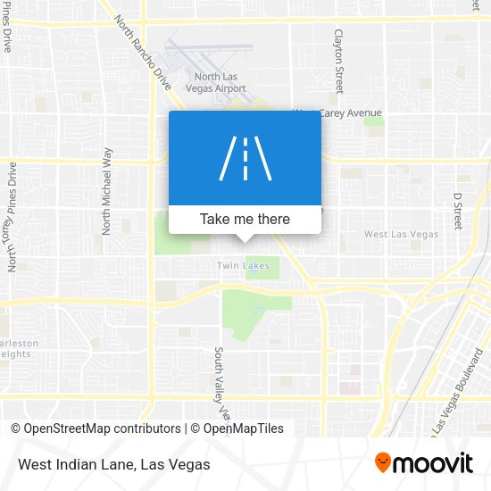 West Indian Lane map