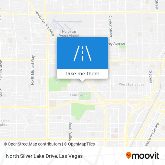 Mapa de North Silver Lake Drive