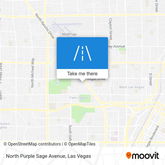 Mapa de North Purple Sage Avenue