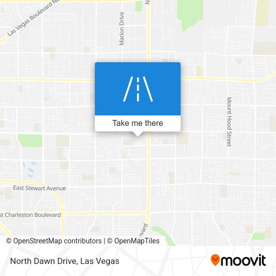 North Dawn Drive map