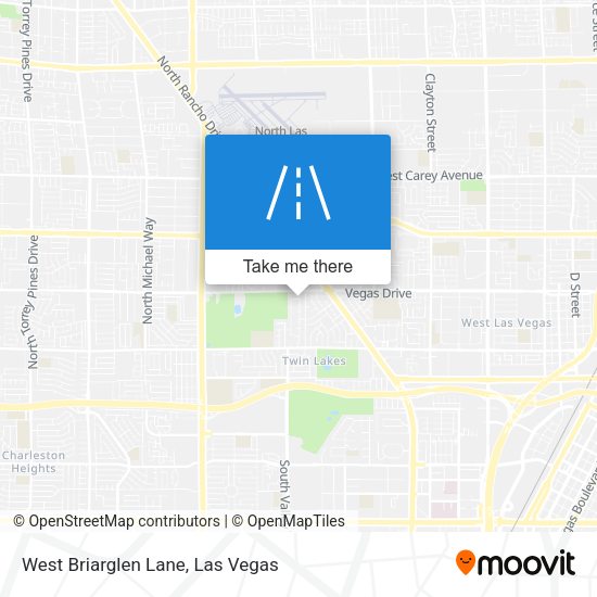 Mapa de West Briarglen Lane