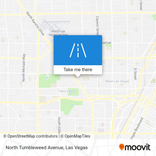 Mapa de North Tumbleweed Avenue