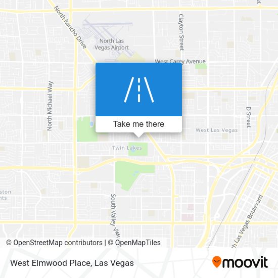 West Elmwood Place map