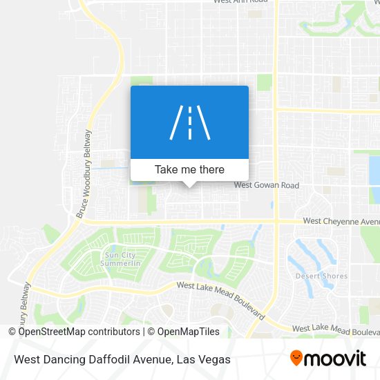 West Dancing Daffodil Avenue map