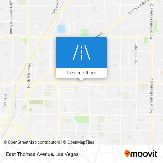 East Thomas Avenue map