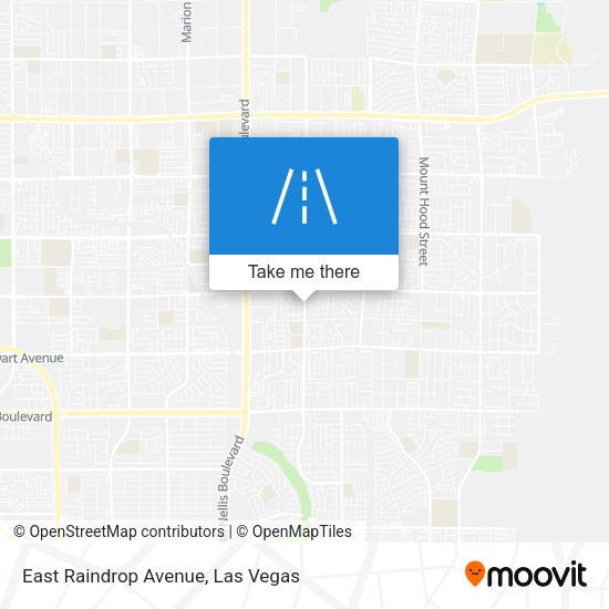East Raindrop Avenue map