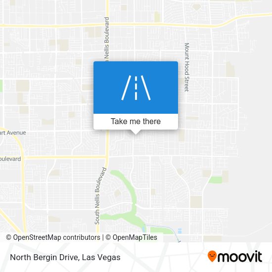 North Bergin Drive map