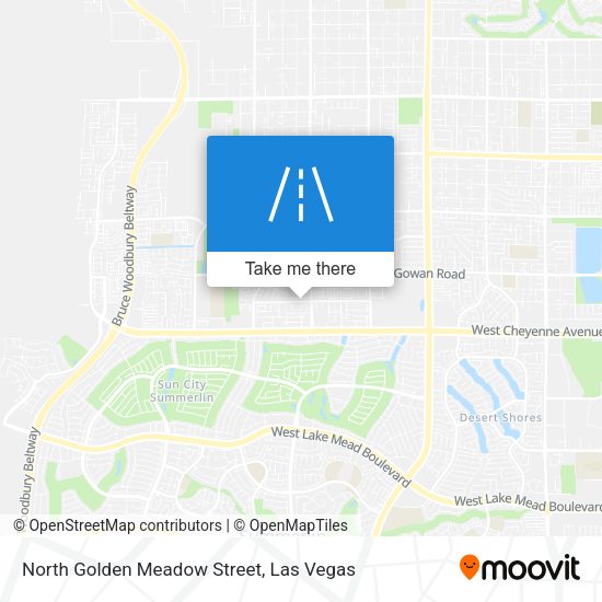 North Golden Meadow Street map