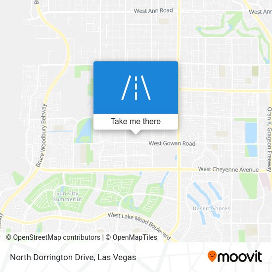 Mapa de North Dorrington Drive