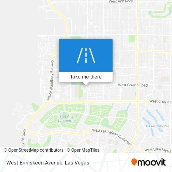 West Enniskeen Avenue map