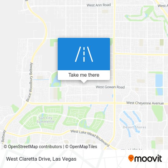 West Claretta Drive map