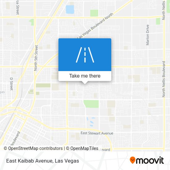 East Kaibab Avenue map