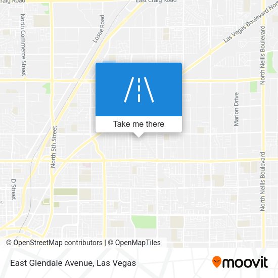 East Glendale Avenue map