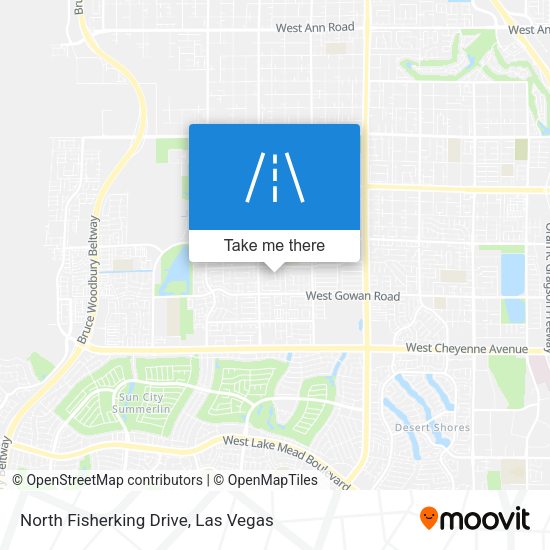 North Fisherking Drive map