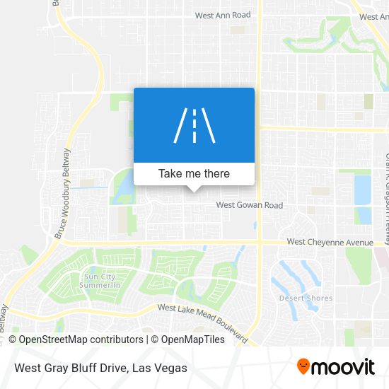 West Gray Bluff Drive map