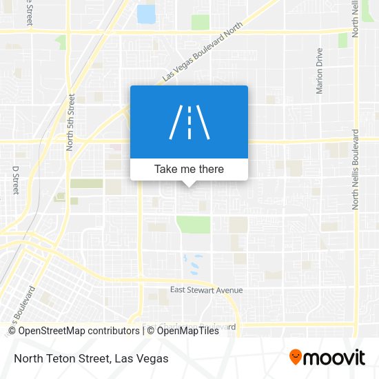 North Teton Street map