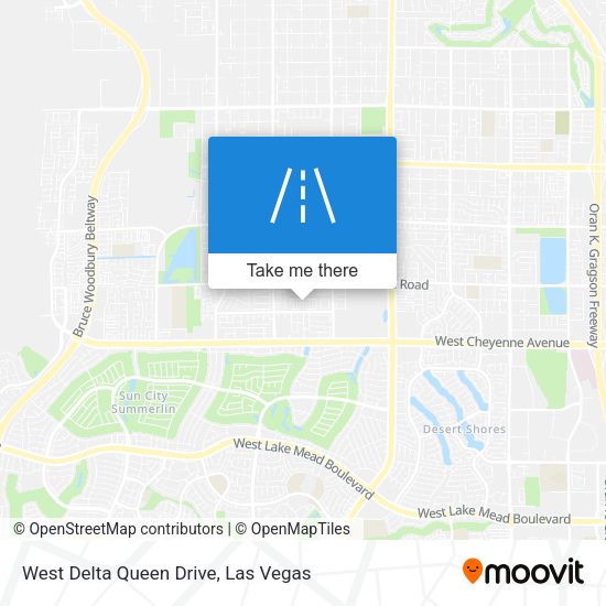Mapa de West Delta Queen Drive