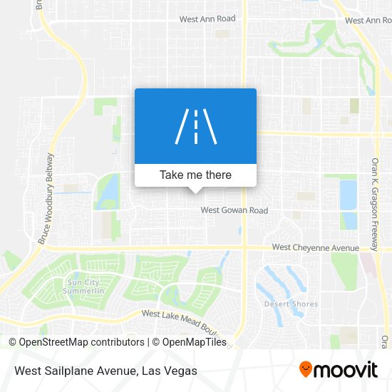 Mapa de West Sailplane Avenue