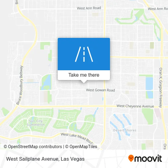 West Sailplane Avenue map