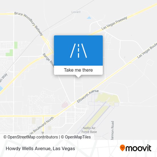 Mapa de Howdy Wells Avenue