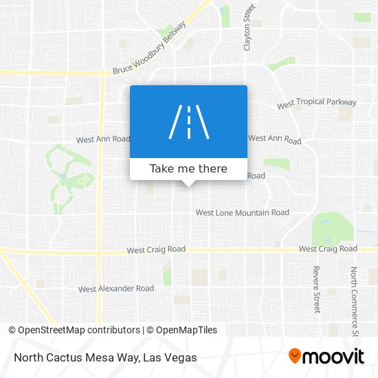 North Cactus Mesa Way map