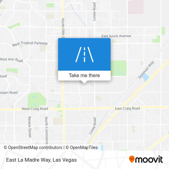 Mapa de East La Madre Way