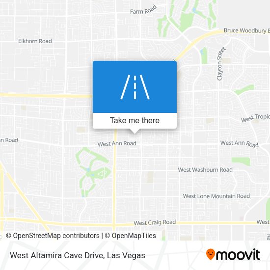 West Altamira Cave Drive map
