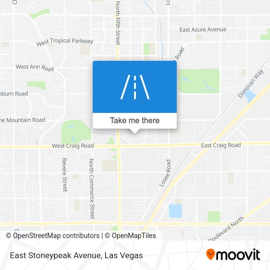 East Stoneypeak Avenue map