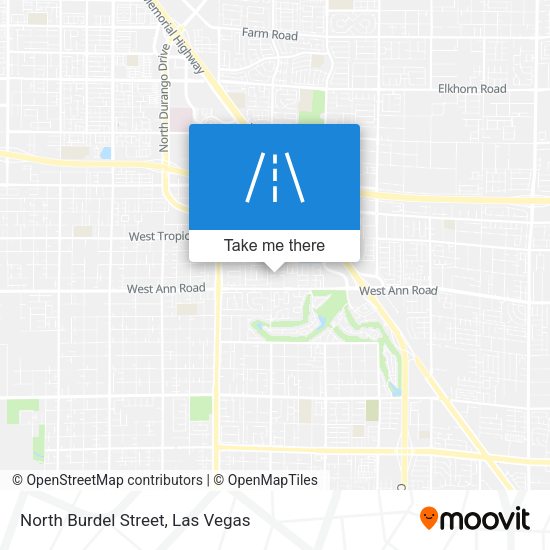 North Burdel Street map