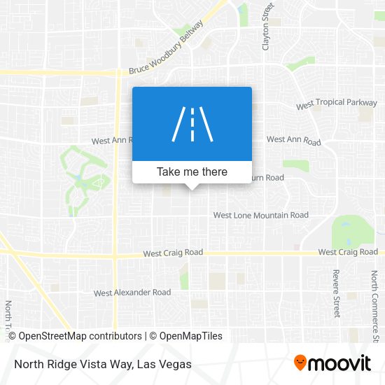Mapa de North Ridge Vista Way