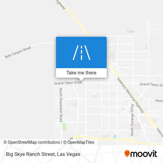 Big Skye Ranch Street map