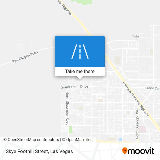 Skye Foothill Street map