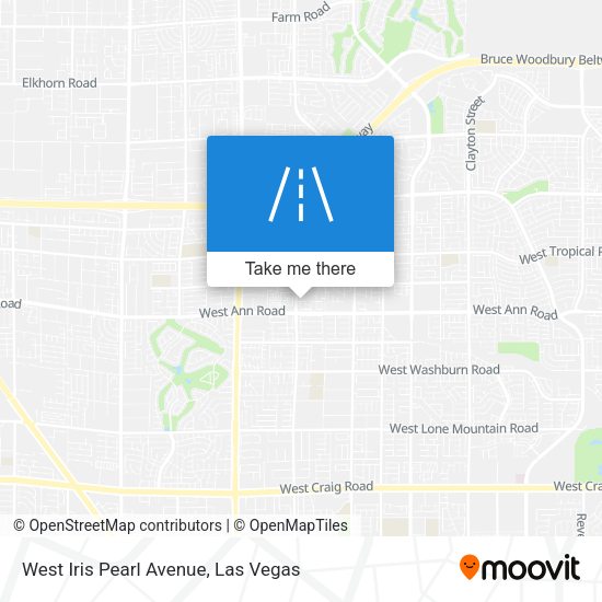 West Iris Pearl Avenue map