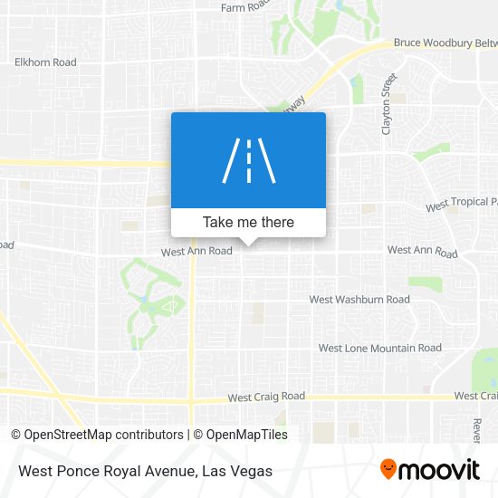 Mapa de West Ponce Royal Avenue