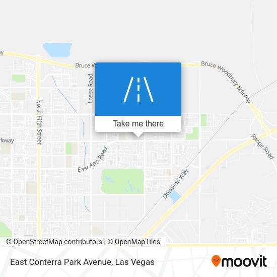 East Conterra Park Avenue map