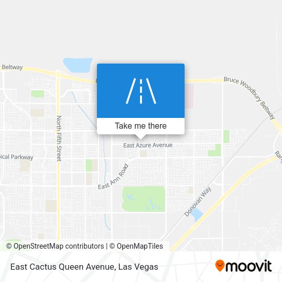 East Cactus Queen Avenue map