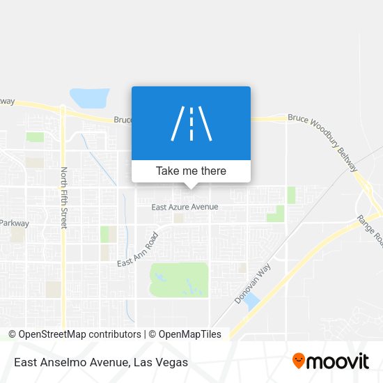 East Anselmo Avenue map