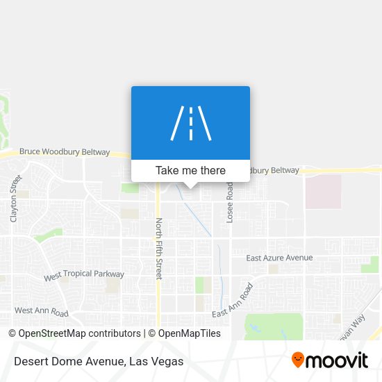 Desert Dome Avenue map