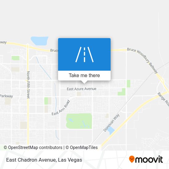 East Chadron Avenue map