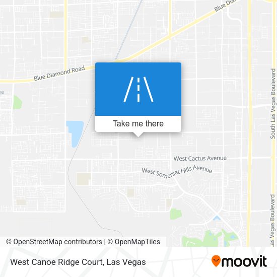West Canoe Ridge Court map