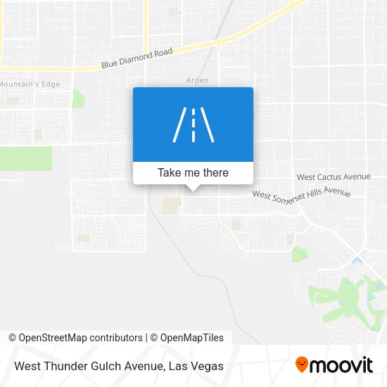 Mapa de West Thunder Gulch Avenue