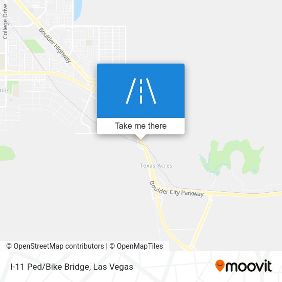 Mapa de I-11 Ped/Bike Bridge