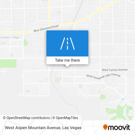 West Aspen Mountain Avenue map
