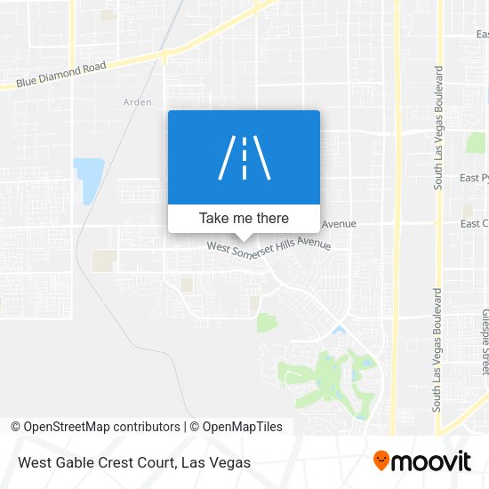 Mapa de West Gable Crest Court