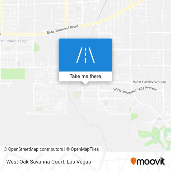 West Oak Savanna Court map