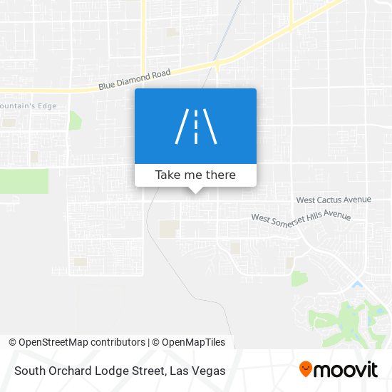 South Orchard Lodge Street map