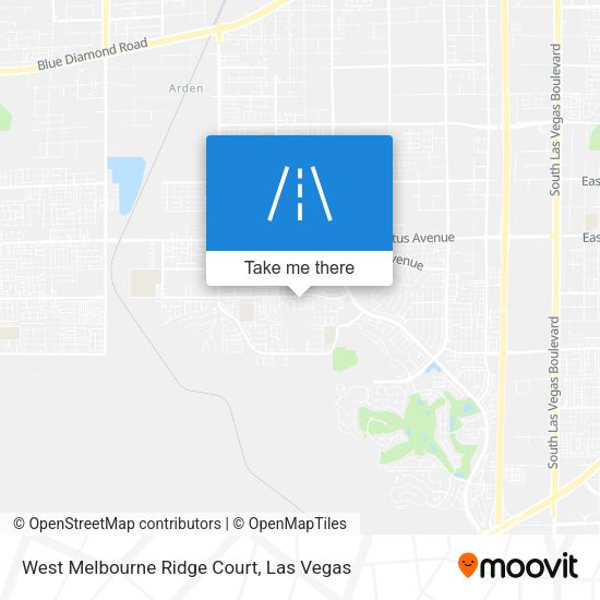 West Melbourne Ridge Court map