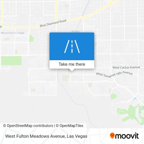 West Fulton Meadows Avenue map